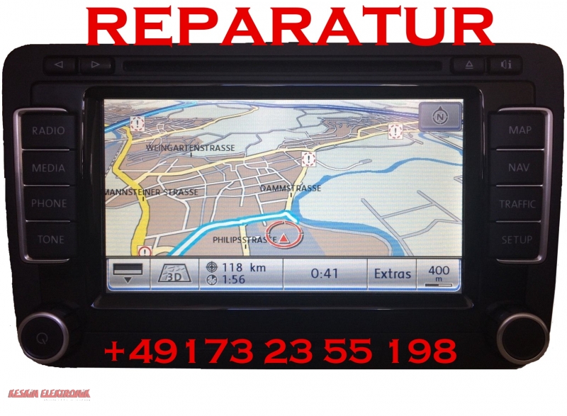 Touchscreen reagiert nicht mehr Reparatur VW RNS510 VW Passat Navigation 