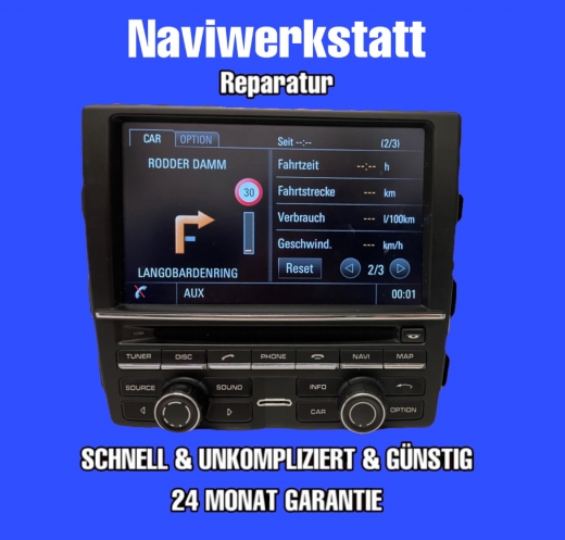 Porsche Cayenne Navigation Becker LCD Display Laufwerk Reparatur