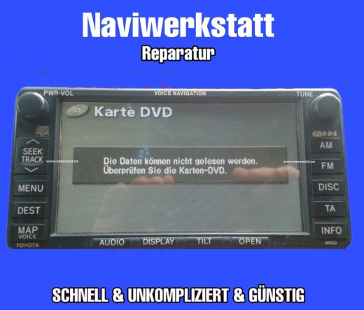 Toyota Navigation Navi Reparatur