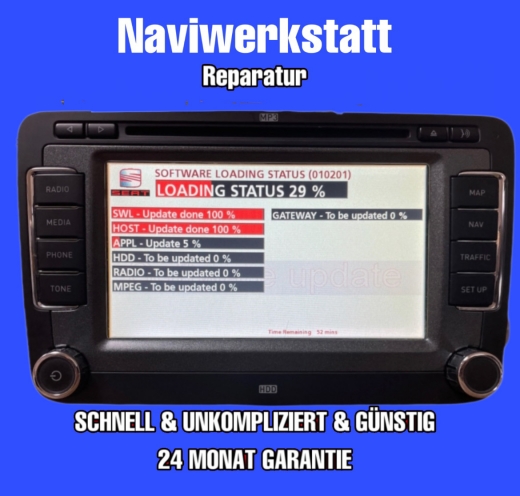 Navi Reparatur RNS510 Navigation Defekt ?