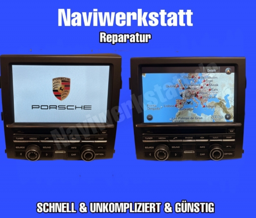 Porsche Cayman Navigation Reparatur PCM 3.1 Navi Radio