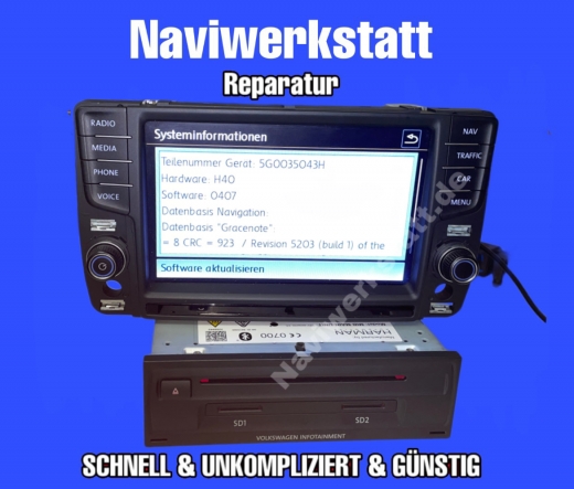 Reparatur Seat MIB Discover Pro Main Unit Tonausfall Tonprobleme