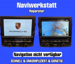 Reparatur Porsche PCM 3.1 - Navigation nicht verfügbar