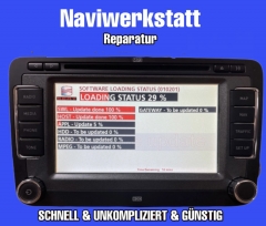Seat RNS 510 Navigation Reparatur Start Error Bootfehler bis Start logo