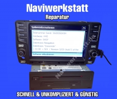 Reparatur VW Discover Pro Navi Radio MIB2 MIB2.5 Display Touchscreen Totalausfall Startfehler