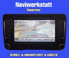 VW RNS 510 Navigation Reparatur Start Error Bootfehler Bottloop bis Start logo
